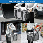 BALEINE Extra Large Soft Cooler Bag, Portable Leakproof Cooler, 40/60 Cans Volume for Beach, Camping, Kayaking, Travel, and Road Trips