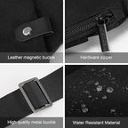 Anti Theft Crossbody Bags Sling Bag for Women Men Waterproof Wander Bag for Sports and Travel. (1.0Black, Small)