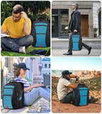 Extra Large Backpack, Travel Laptop Backpack for Men Women, Big Backpack, 50L Water Resistant School Business Work College Computer College Heavy Duty Bag, Fits 17 Inch Laptop, Blue