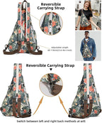 KL928 Canvas Sling Bag - Small Crossbody Backpack Shoulder Casual Daypack Rucksack for Men Women