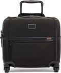 TUMI - Alpha Compact 4 Wheeled Brief - Rolling Carry On Briefcase. Laptop Bag for Commuting and Travel - Black