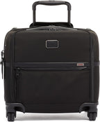 TUMI - Alpha Compact 4 Wheeled Brief - Rolling Carry On Briefcase. Laptop Bag for Commuting and Travel - Black