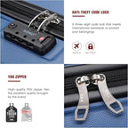 Kono 20" Carry on Luggage Lightweight with Spinner Wheel TSA Lock Hardside Luggage Durable Small Carry on Suitcase Navy