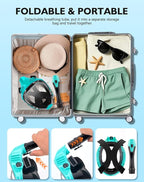 VGKE Full Face Snorkel Mask for Adults, 180 Degree HD Panoramic View Snorkeling Gear with Waterproof Phone Pouch, Anti-Leak & Anti-Fog, Breathe Freely Suitable for Men/Women