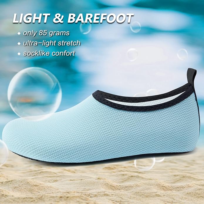 Deevike Water Shoes for Women Men Barefoot Quick-Dry Aqua Socks Slip-on for Beach Swim Surf Yoga Exercise