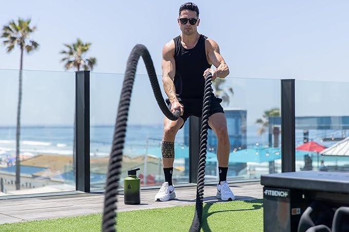 HYDRO CELL Stainless Steel Insulated Water Bottle with Straw - For Cold & Hot Drinks - Metal Vacuum Flask with Screw Cap and Modern Leakproof Sport Thermos for Adults (Army/Black 64oz)