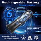 4 in 1 Emergency Lights for Home Power Failure, 3 Pcs Rechargeable LED Flashlight Plug in Wall, Automatic Turn-On Power Outage Night Light Flashlight for Hurricane Preparedness Items, Black