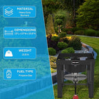 50,000 BTU High-Pressure Propane Burner - Adjustable Single Burner Propane Stove with CSA Certified 10PSI Regulator for Outdoor Camping, Backyard Cookouts, Tailgating, Fishing, and Hunting