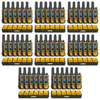 DEWALT FRS Walkie Talkies Long Range 2 Way Radio, 2 Watt, Waterproof & Rechargeable, 48 Pack with 8X Gang Chargers, 8DXFRS800-BCH6