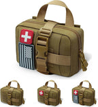 Upgrade Molle Rip Away Ifak Pouch, Tactical Small Belt First Aid Pouch Medical Utility EMT Pouch Only