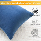 2 Pack Small Pillow, Memory Foam Mini Pillow 11 X 7 Inches for Travel, Sleeping, Nap and Neck, Knee, Lumbar Support, Tiny Pillow Cushion for Pet, Dogs (Blue)