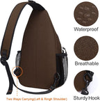 MOSISO Sling Backpack, Multipurpose Crossbody Shoulder Bag Travel Hiking Daypack