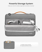 tomtoc 360 Protective Laptop Shoulder Bag for 13-inch 2025 MacBook Air M4/A3240, M3/A3113, M2/A2681, M1/A2337, MacBook Pro M2/A2686 M1/A2338, Water-Resistant Laptop Accessory Carrying Case Sleeve