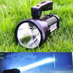 Super Bright Torch Searchlight Handheld Portable LED Spotlight USB Rechargeable Flashlight for Mining,Camping, Hiking, Fishing