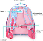 mibasies Kids Backpack for Girls: Girls Backpack 5-8 - Kindergarten Elementary School Bookbag for Girl - Rainbow Blue