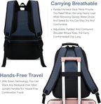 Boavan Laptop Backpack for men, 15.6 inch Laptop Bag with USB Port, Waterproof Travel Work Backpack Purse, Anti-Theft Teacher Nurse Doctor Casual Bookbags Office Business backpack，Classic Navy