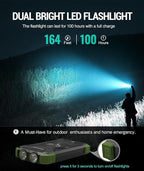 BLAVOR Solar Charger Power Bank 10,000mAh, Portable Wireless Charger, 20W Fast Charging External Battery Pack with USB C for Cell Phones, Solar Panel Charger with Dual Flashlight for Camping