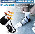 Hylaea Quarter Athletic Running Socks No Blister, Cushion Moisture Wicking Socks for Cycling Sport