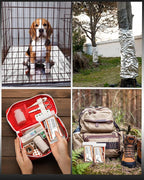 Emergency Thermal Blanket 10-Pack – Reusable Mylar Space Blanket for Camping, Car Survival Kit, Waterproof Outdoor Gear, Heavy-Duty Emergency Heat Retention