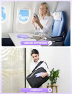 Portable Charger, 20000mAh 22.5W USB C Fast Charging Power Bank with Built-in Cables & Wall Plug, External Battery Pack with LED Display, Travel Essentials Compatible with iPhone, iPad, Samsung Purple