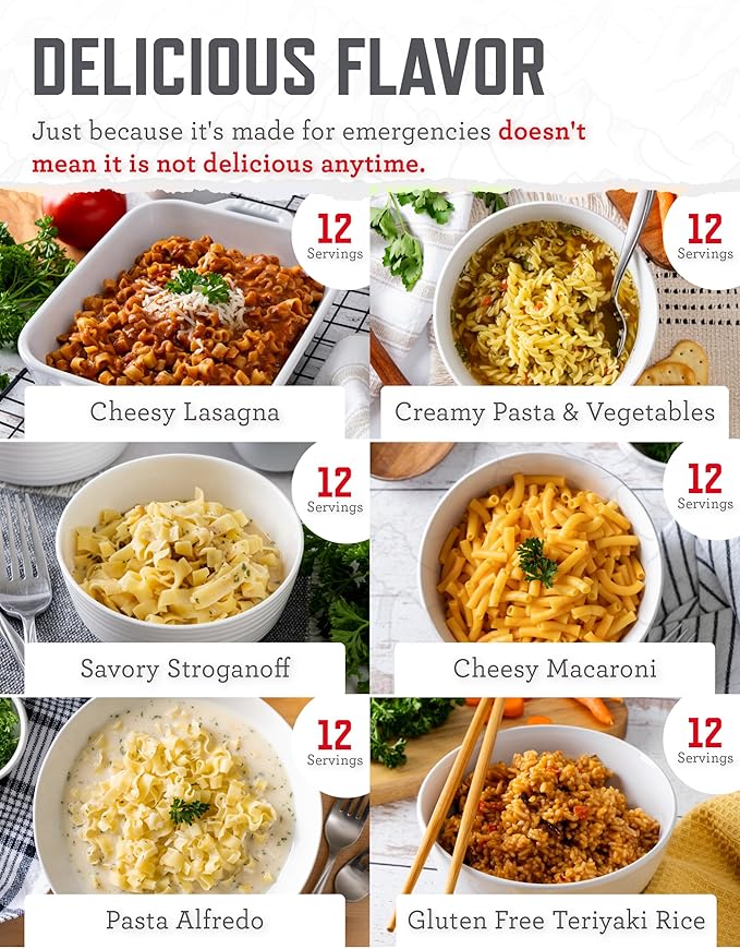 ReadyWise Emergency Food Supply - 240 Servings, 2 Buckets, Freeze Dried & Dehydrated Bulk Meals, Survival & Emergency Kit for Camping, Prepper Food Storage Supplies, up to 25 Year Shelf Life