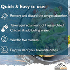 MOUNTAIN ESSENTIALS Freeze-Dried Diced Chicken – Fully Cooked and Ready to Eat | Everyday Pantry Staple for Meal Prep, Camping & Emergency Survival | Premium Quality Meat | 10 Servings per Pouch | Made in USA | 7-Year Shelf Life | Pack of 1