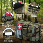 Upgrade Molle Rip Away Ifak Pouch, Tactical Small Belt First Aid Pouch Medical Utility EMT Pouch Only
