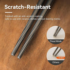 Titanium Chopsticks , Foldable Lightweight Reusable Camping Cutlery, Utensils for Camping Backpacking Hiking Home, with Storage Bag, 2 Pairs