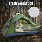 Night Cat Instant Popup Tents 2-3 Persons with Footprint Tarp Easy Setup Camping Tent with Rainfly Double Layers Waterproof Automatic Hydraulic Mechaism