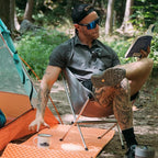 Ultralight Camping Chair, Portable Folding Backpacking Chair with FUll Aluminum Frame, Breathable Mesh, Compact Travel Hiking Chair, Heavy Duty 330 lbs Outdoor Folding Chair with Carry Bag