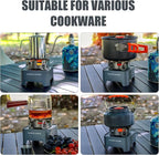 Propane Camping Stove with Carrying Case & Ignition Portable Gas Stove for Outdoor Camping BBQ Hiking