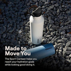 Corkcicle Sport Canteen - Keeps Drinks Cold 25 Hours - Stainless Steel Water Bottle - Triple-Insulated - Spill-Proof - Summer Drinkware Gift - Keeps Drinks Ice Cold - 32 oz - Fuchsia