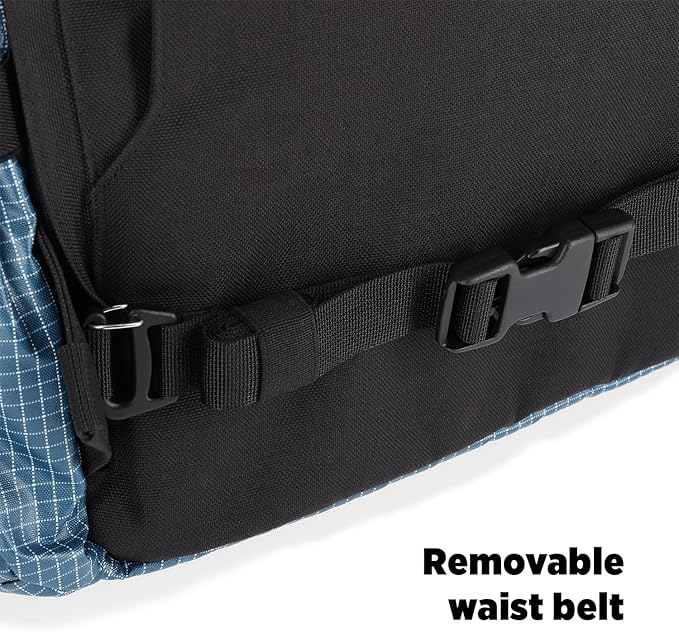 Topo Designs Global Travel Bag 30-40 Liter - Carry-on Compliant Versatile Pack, 3 Carry Options, External Laptop Sleeve (Eco-Friendly, 30L, Apex Black)