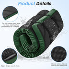 CYMULA Memory Foam Camping Mattress Pad,3inch Sleeping Pad for Camping,Non-Slip Bottom Floor Cot Car Mattress Bed with Retaining Portable Roll up Mattress Pad Mat for Travel Truck Guest Bed Tent