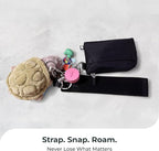 Roam Smart Tracker | Smart Bluetooth Item Finder Compatible with iOS & Android | Built-in Elastic Strap | Replaceable Battery | No Extra App or Subscription | 4-Pack, Blue, Black, Pink & Green