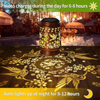 Hummingbird Solar Lanterns Outdoor Waterproof Garden Decor Mothers Day Gifts for Mom Women Birthday Gifts Ideas Metal Bird Decorative LED for Patio Pathway Landscape Walkway Terrace Balcony Lawn Yard