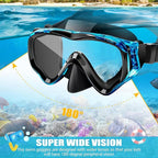 Snorkeling Set for Kids, Full Dry Snorkeling Mask Set for Adults, Anti-Fog Protection, Unisex,HD Panoramic View, Snorkeling Gear for Kids 4-14 Age