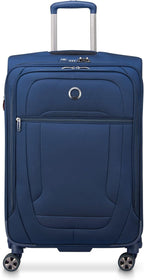 DELSEY PARIS Helium DLX Softside Expandable Luggage with Spinner Wheels, Navy Blue, 3 Piece Set (20/25/29)