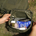 PETAC GEAR 4 PCS Tactical Modular Packing Cubes with Waterproof Material, Large Capacity Storage Bag, Easy Clean Outdoor Travel Organize Storage Pouches Bags (RG)