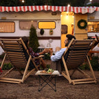 VILLEY Portable Camping Side Table, Ultralight Aluminum Folding Beach Table with Carry Bag for Outdoor Cooking, Picnic, Camp, Boat, Travel