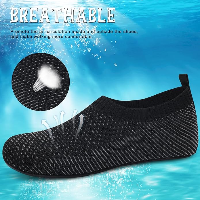 ANLUKE Womens Mens Water Shoes Barefoot Quick-Dry Aqua Socks for Beach Swim Surf Water Sport