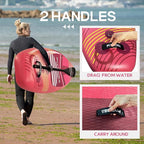 Paddle Boards for Adults, 10'6"/11"/11'6" Inflatable Paddle Board, Super Non Slip Eva, Stand Up Paddle Board with Removable Fins, Adjustable Paddle, Pump, Shoulder Strap, Leash, Standing Boat