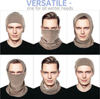 Winter Neck Gaiter Warmer, Soft Fleece Face Mask Scarf for Cold Weather Skiing Cycling Outdoor Sports