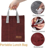 12 Pack Lunch Bag for Men & Women, Reusable Insulated Lunch Tote Bags, Waterproof Cooler Lunch Bag, Leak-Proof Portable Lunchbox with Large Capacity for School Office Picnic Travel, 4 Color