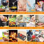 Camping Cooking Utensils Set, Stainless Steel Grill Tools, Camping BBQ Cookware Gear and Equipment for Travel Tenting RV Van Picnic Portable Kitchen Essentials Accessories