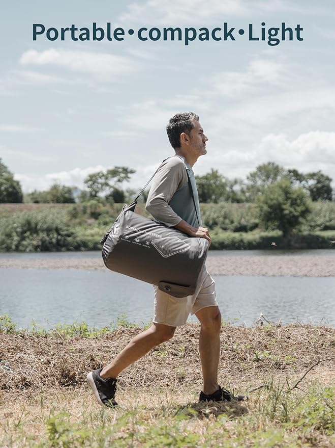 4" Thick Self Inflating Sleeping Pad with Foam, Air Camping Mattress,Innovative Y-Shaped Telescopic Structure,High R-Value and Portable Double Camping Pad for Camping ,Travels, Car, Truck, Hiking