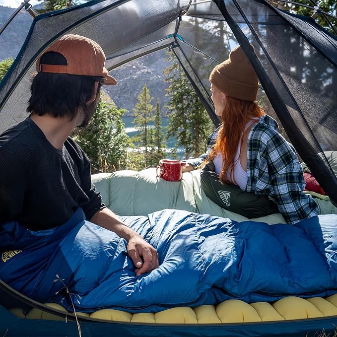 Kelty Cosmic 20 Down Mummy Sleeping Bag for Backpacking, Campers, 550 Fill Power, Recycled Fabrics with PFAS-Free DWR, Designed in Sunny Colorado,