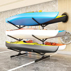 Kayak Storage Rack, Heavy-Duty Metal Kayak Storage Rack Adjustable Freestanding Kayak Stand, Canoe and Paddleboard Kayak Rack for Indoor & Outdoor Use