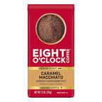 Eight O'Clock Coffee Caramel Macchiato Ground Coffee, Medium Roast, 11 Ounce (Pack of 1) - Caramel, Creamy, Smooth