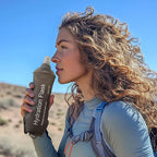 WILDREEDS 250ml Soft Flask, TPU Collapsible Soft Water Bottle for Hydration Pack, Running Vest, Folding Water Bottle for Hiking Cycling Climbing-2Pcs, Grey